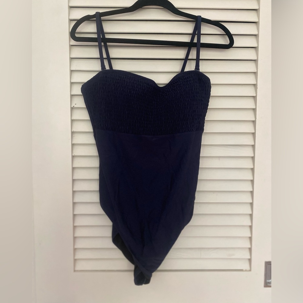 JCrew Navy One-Piece Bathing Suit